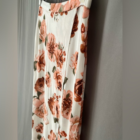 Charlotte Russe M Rose Pattern Faux Wrap Maxi Skirt Y2K - Picture 4 of 7